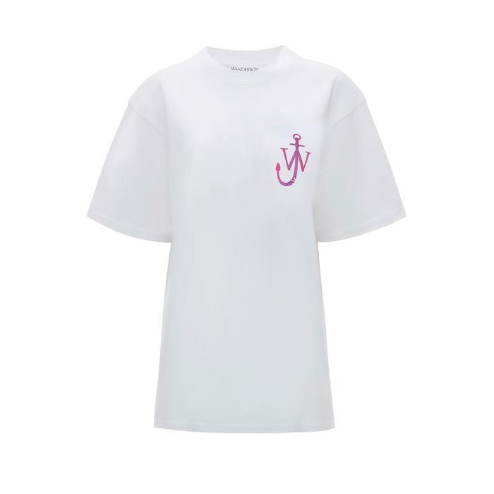 JW앤더슨 티셔츠 NA URALLY SWEE 클래식 24SS JWA95F57WHT