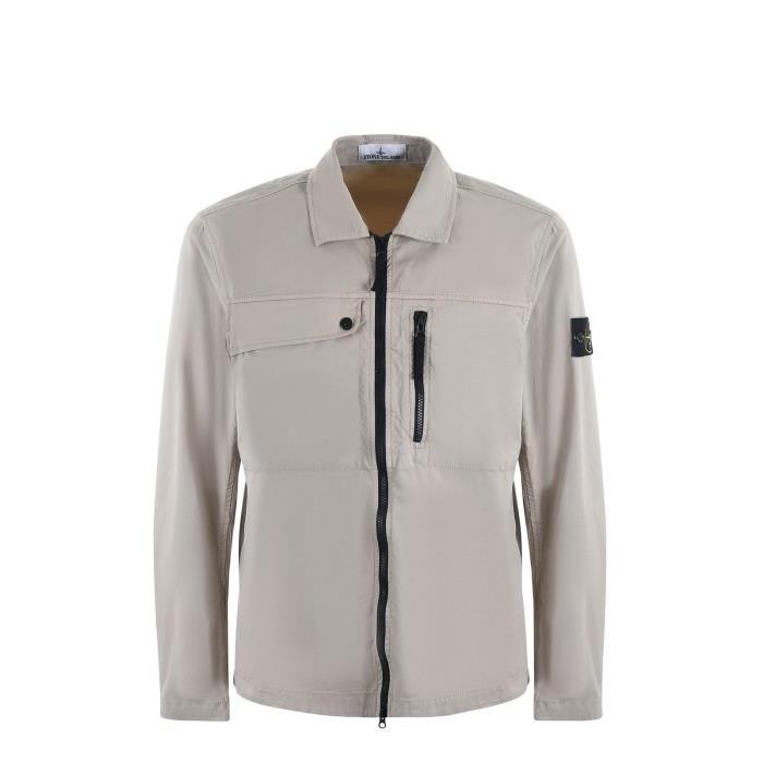 스톤아일랜드 로고 패치 집업 셔츠 재킷 남자자켓 24SS 10210 V0095
