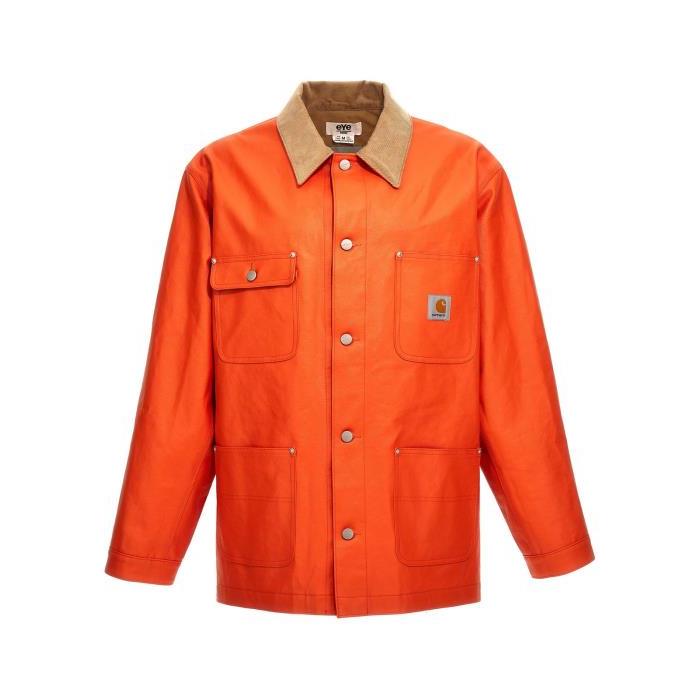 준야와타나베 JUNYA` 칼하트 로고 패치 버튼 재킷 남자자켓 24SS WMJ901S24