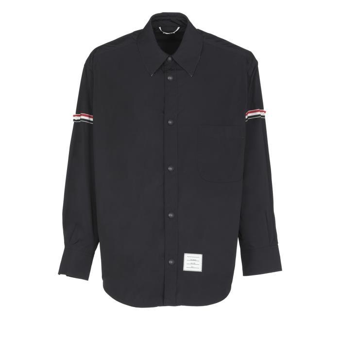 톰브라운 스트라이프 버튼업 셔츠 재킷 남자자켓 24SS MJO164A07259 415