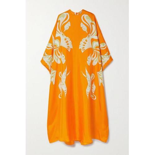 에밀리오푸치 수영복 프린트 실크 트윌 KAFTAN` Orange