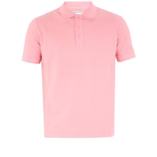 보테가베네타 폴로 셔츠 핑크 코튼 폴로셔츠
