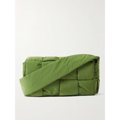 보테가베네타 그린 인트레치아토 패디드 쉘 메신저 Bag,BOTTEGA 22FW Green