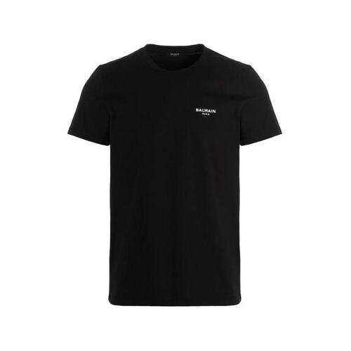 발망 남자티셔츠 플락 로고 셔츠 [FW23 24] White/Black BH1EF000BB04EAB