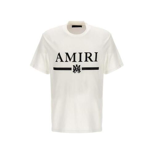 아미리 남자티셔츠 셔츠 바 로고 [FW23 24] White/Black PXMJL001100