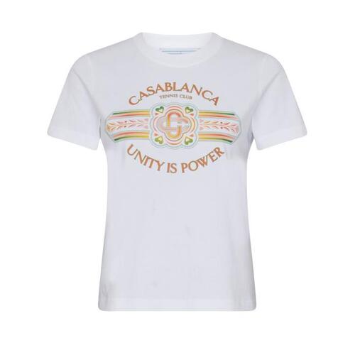 카사블랑카 티셔츠 UNI Y 이즈 24SS CAAPAN7DWHT