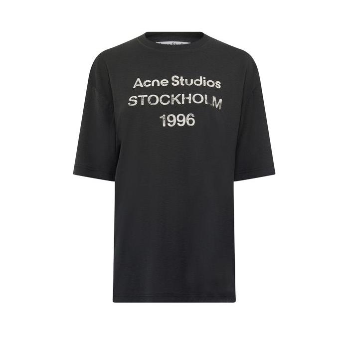 아크네스튜디오 티셔츠 1996 패턴 탑 24SS ACNZY759BCK