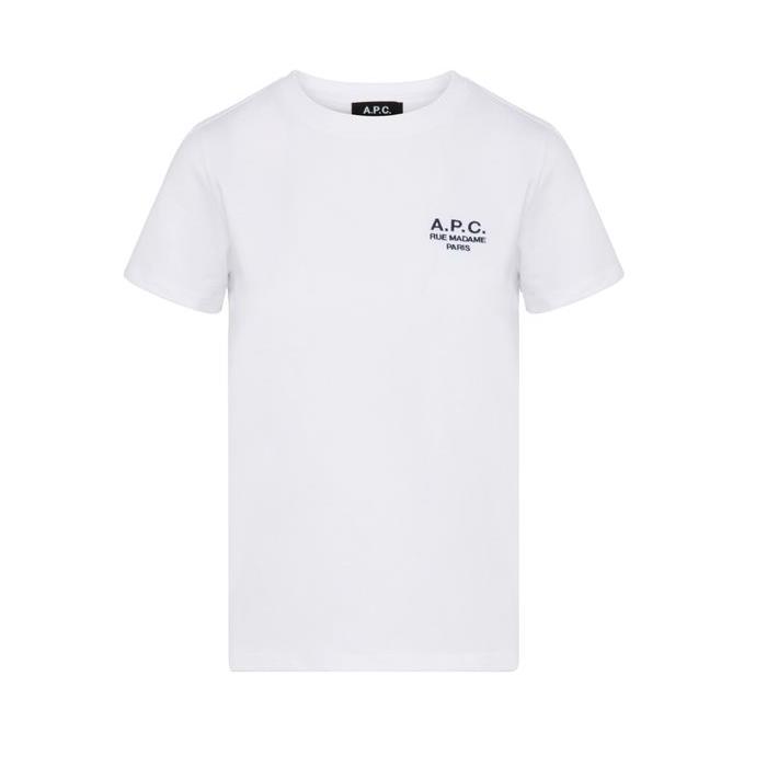 아페쎄 티셔츠 DENIS` 로고 24SS APC49RJ6WHT