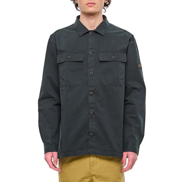 바버 버튼 오버셔츠 재킷 남자자켓 24SS MOS0243 GN83
