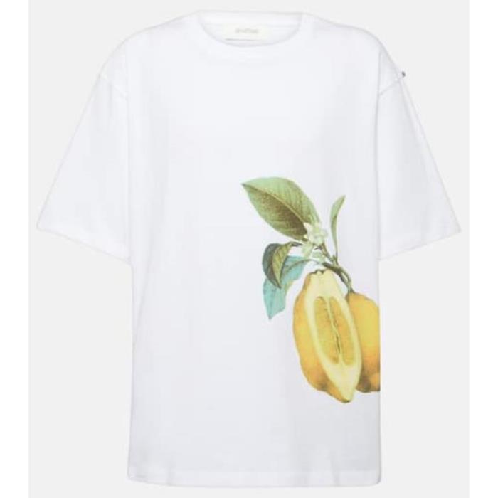 스포트막스 티셔츠 NEBBIE` 프린트 코튼 져지 셔츠 24SS P00911323